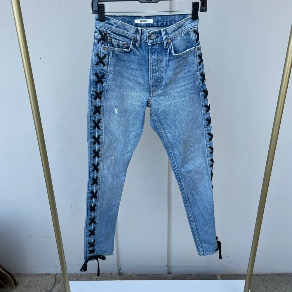 Grlfrnd lace up jeans size 23